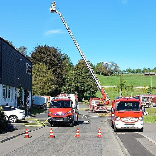 Feuerwehrübung mit der Löschgruppe Drabenderhöhe