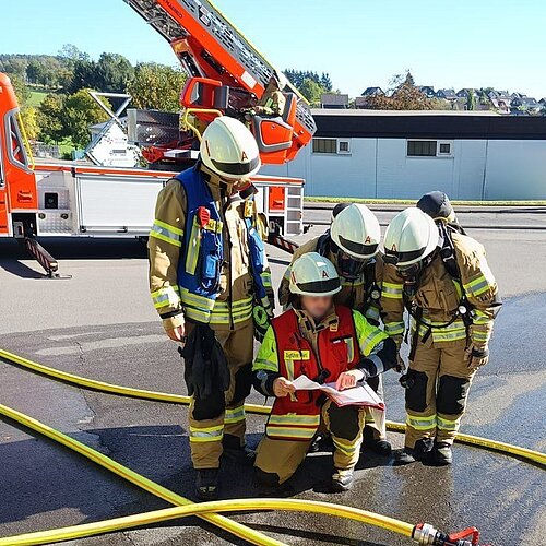 Feuerwehrübung mit der Löschgruppe Drabenderhöhe